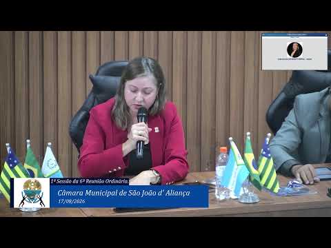 1º SESSÃO DA 6º REUNIÃO ORDINÁRIA