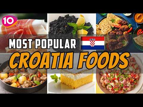 Top 10 Most Popular Foods in Croatia || Traditional Croatian Cuisine & Street Food