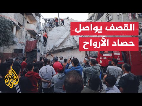فيديو | استشهاد 23 فلسطينيا بغزة ومخيمي النصيرات والبريج