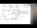 097 FER 34 Quadratic Formula Two Real Irrational Solutions