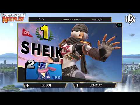 Friday Night Netplay #32 - Losers Finals - fade(Bayonetta) Vs. IceKnight(Greninja)