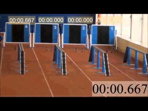 Nationaler Rekord 100m Hindernisbahn (Innen) Wladimir Sidorenko 15.08 sek - National record 100m