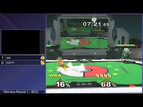 SG 19.2 SSBM - 22K (Sheik) vs. SSOTF (Fox) - Melee WR1