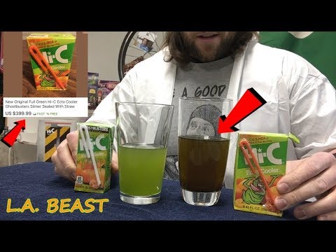 Enjoying A 24 Year Old Hi-C Ecto Cooler Juice Box Which I Bought On eBay For $400 | L.A. BEAST