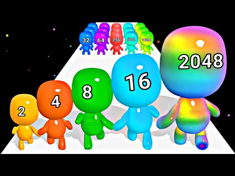 Satisfying Mobile Games 2023 - Man Runner 2048