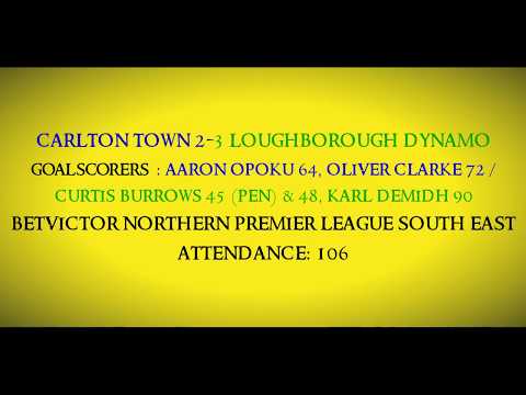 1920 Carlton Town 2-3 Loughborough Dynamo - Match Highlights 05/02/2020