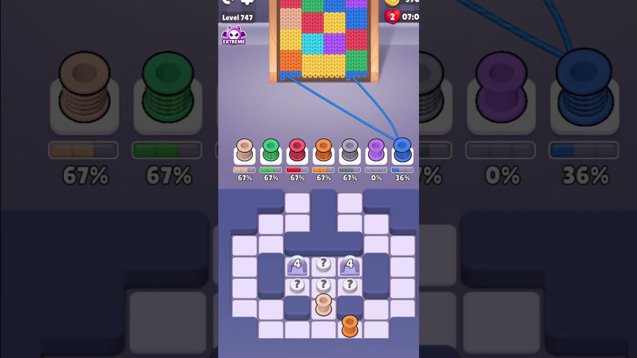 Color Knitzy 🧶  Level 747! EXTREME 😈 No Boosters