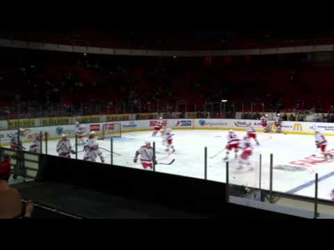 Warm up NY Rangers premiere NHL 2011 Stockholm Globen
