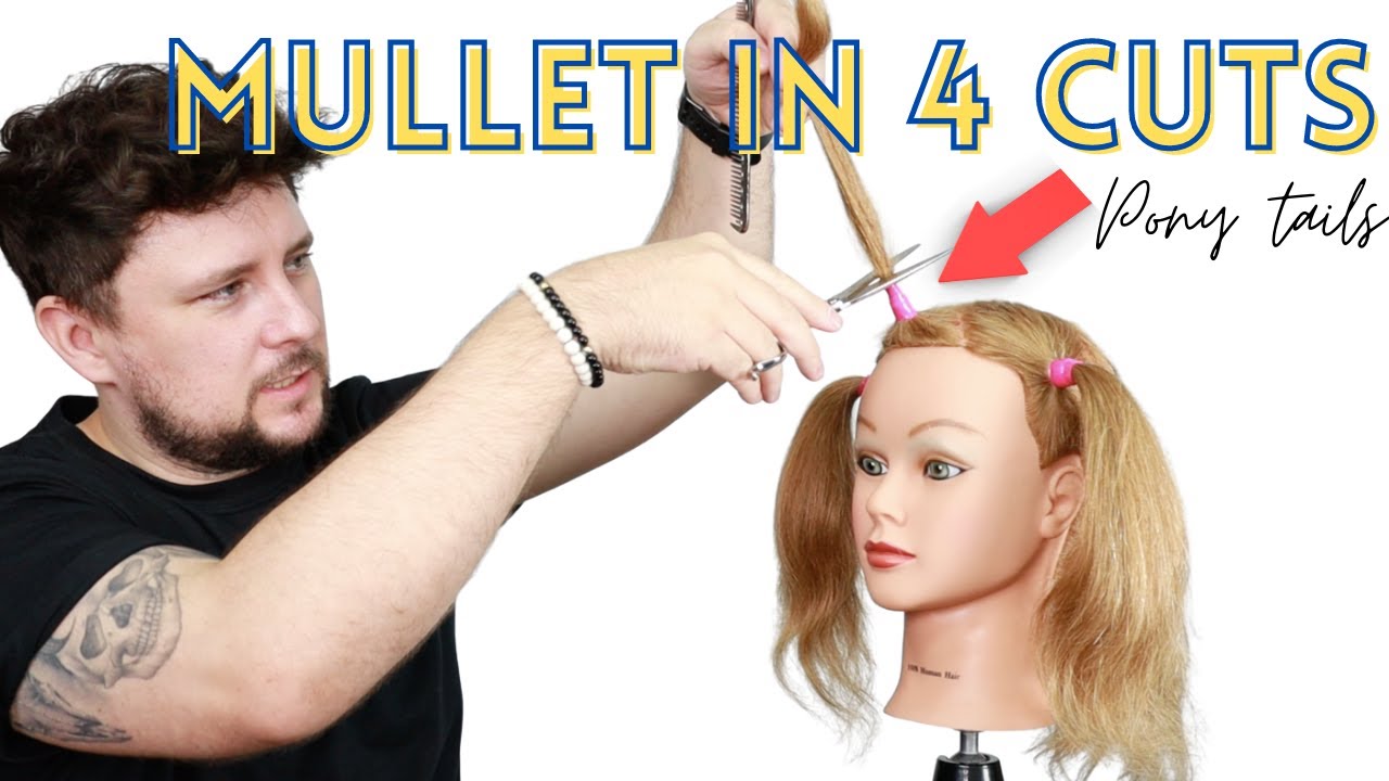 HOW TO CUT A MULLET HAIRCUT TUTORIAL EASY HOW TO TIKTOK MULLET CUT - hair cut trends 2021