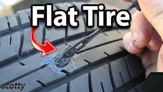 How to Fix a Flat Tire (Tire Plug Kit)