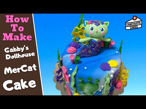 Gabby's Dollhouse Cake Tutorial - MerCat Cake Decorating Video - How To Make