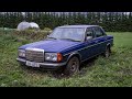 Starting Mercedes Benz W123 300D After 9 Years Test Drive