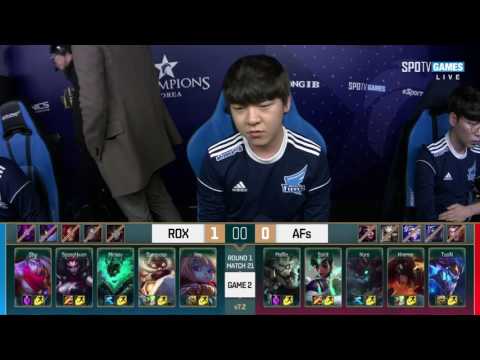 Afreeca Freecs vs ROX Tigers Highlights ALL GAMES   LCK W4D1 Spring 2017   AFS vs ROX