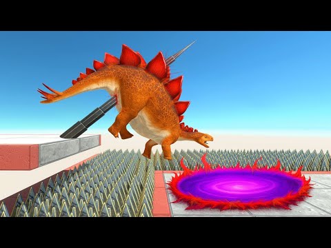 Who Can Avoid Giant Spike and  Jump Through Deadly Evolution Circle - Animal Revolt Battle Simulator