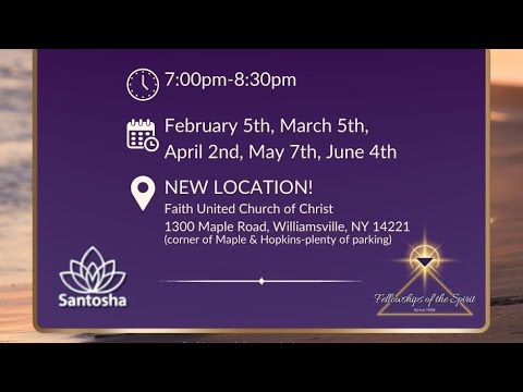 Spiritual Worship Service with Santosha & Fellowships of the Spirit