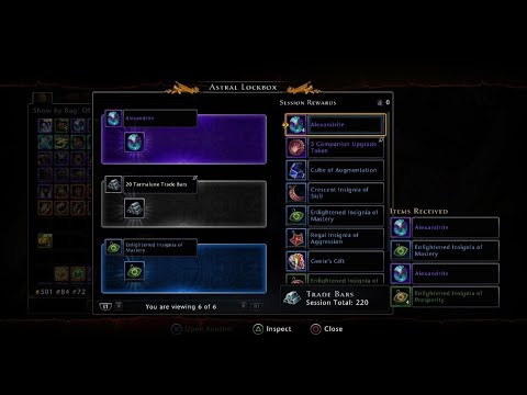 Opening 100 Astral lockboxes