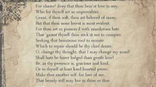 Shakespeare sonnets (Literature/Poetry) Sonnet 10: For shame! deny that thou bear'st love to any,