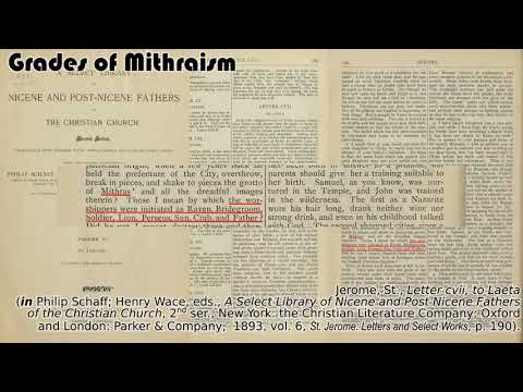 Grades in Mithraism (A ... Library of Nicene and Post Nicene Fathers..., ser. 2, vol. 6)