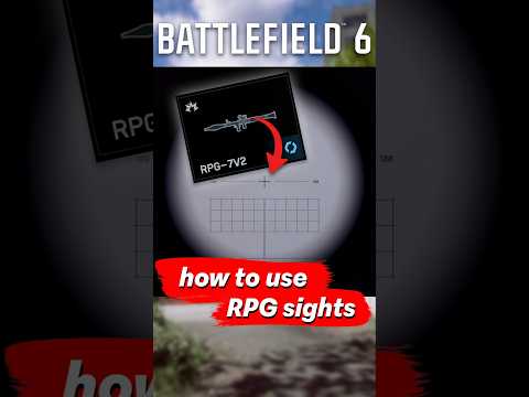 How to use the RPG Sights in Battlefield 6 #battlefield6 #bf6 #gaming