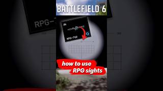 How to use the RPG Sights in Battlefield 6 #battlefield6 #bf6 #gaming