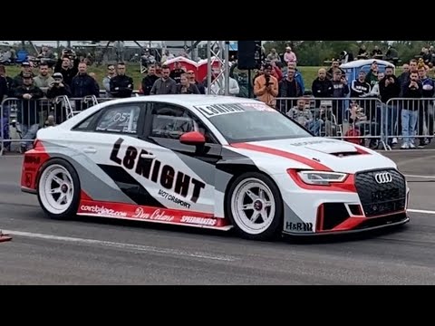 1300hp Audi RS3 LMS R30 Turbo DSG 321,66km/h @ TTT Half Mile 25.09.2021