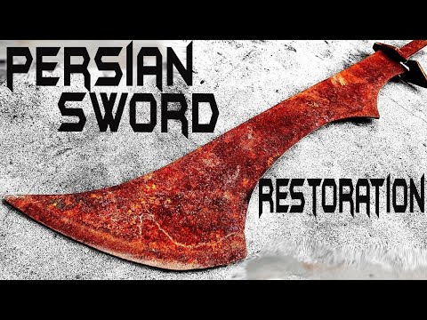 Rusted PERSIAN SWORD - Unbelievable RESTORATION