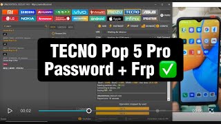 TECNO Pop 5 Pro BD4j / BD4h Password + Frp bypass with UnlockTool