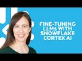 Demo LLM Serverless Fine Tuning With Snowflake Cortex AI Summit 2024