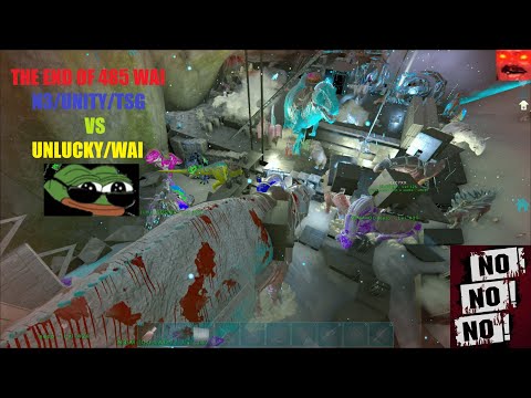 THE END OF 485 N3 VS WAI Wiping Tree & King Titans Bases! | Ark Official PVP | FINAL PART