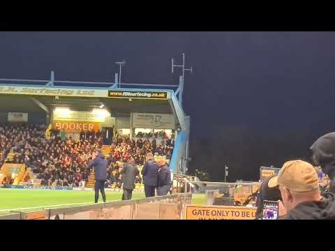 Mansfield Town fans chanting about Steve Evans