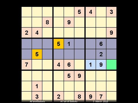 How to Solve The Hindu Sudoku Hard March 3, 2022