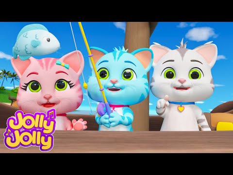 Three Little Kittens - Cat & Wolf Adventure Version | Jolly Jolly - Learn and Play - Nursery Rhymes