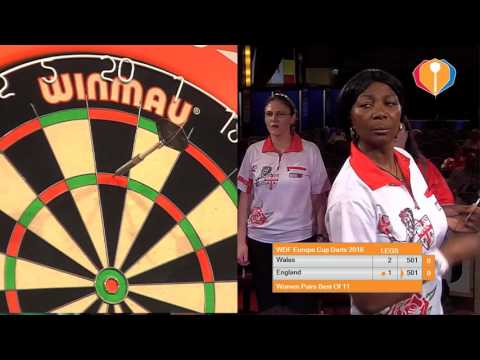 WDF Europe Cup Darts 2016 - Wales-England (Women's Pairs)
