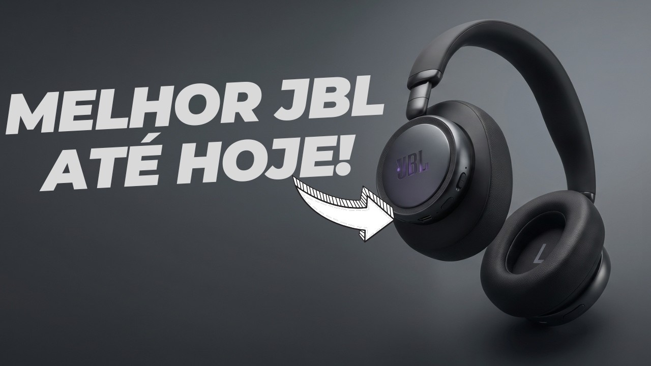 Miniatura da avaliação em vídeo de Fone de Ouvido JBL Live 780NC Bege