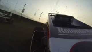 USAC driver Jon Stanbrough Flip Kokomo 8-3-14