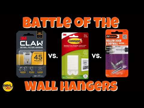 Battle of the Wall Hangers! 3M Claw vs. 3M Command Strips vs. Basic Wall Anchors!