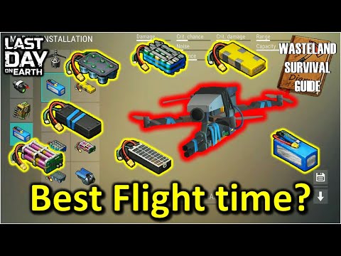 Which Drone Battery gives you the best flight time? - Drone Mod Testing [Last Day on Earth]