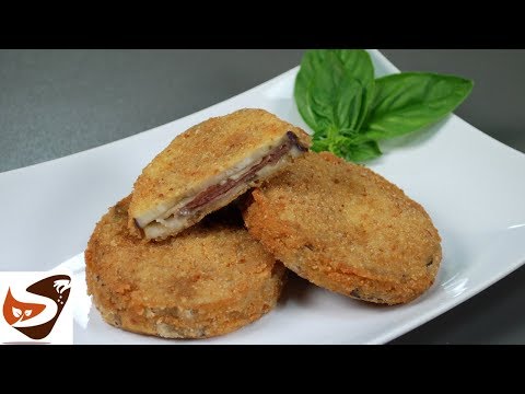 Cotolette di melanzane ripiene di prosciutto e formaggio โ Cordon bleu di melanzane