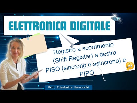 Registri a scorrimento (shift register) PISO (sincrono e asincrono) e PIPO