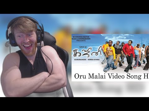 Oru Malai Video Song - Ghajini | Suriya | Harris Jayaraj • Reaction By Foreigner