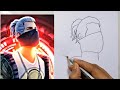 Freefire Boy Drawing / How to Draw Freefire Mask Boy