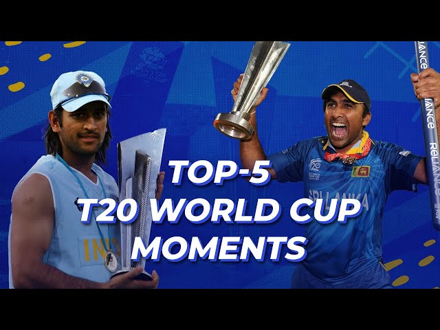T20 World Cup | Top 5 Moments ft. India-Pak ‘Bowl Out’ & SL’s 2014 glory
