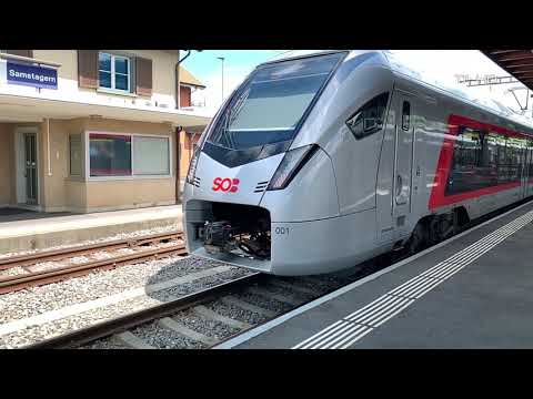 TRAINS IN SLOMO - SOB RABe 526 - Zug in Zeitlupe