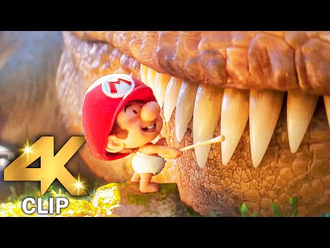 Baby Mario VS T-Rex | THE SUPER MARIO GALAXY MOVIE (2026) Movie CLIP 4K