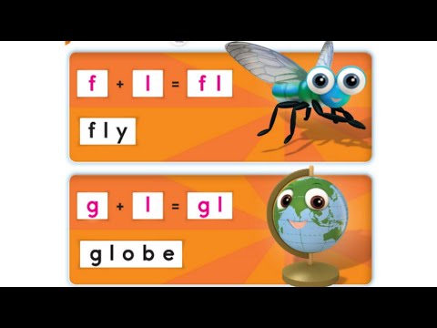 Oxford Phonics World student book level 4 - Consonant blends - disc 1 - unit 1 - fl gl - flag globe
