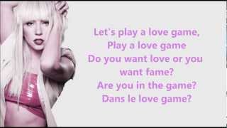 Lady Gaga - LoveGame - Lyrics (HD)(HQ)