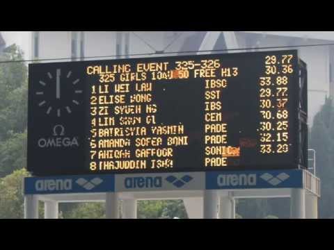 Sprint for 50 SC Meter Freestyle @ 2015 Selangor ARENA Short Course !!!