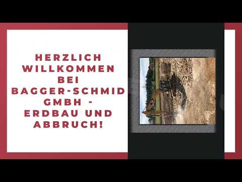Bagger-Schmid GmbH | Erdbau und Abbruch Neumarkt YouTube-Vdeominiatur 6