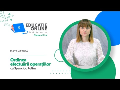 Matematică, clasa a III-a, Ordinea efectuării operațiilor