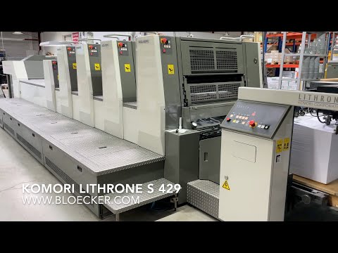 High quality Komori Lithrone S 429, year 2011 -  running in Germany - for immediate sale
